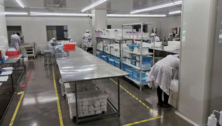 醫(yī)用口罩無(wú)塵凈化車間